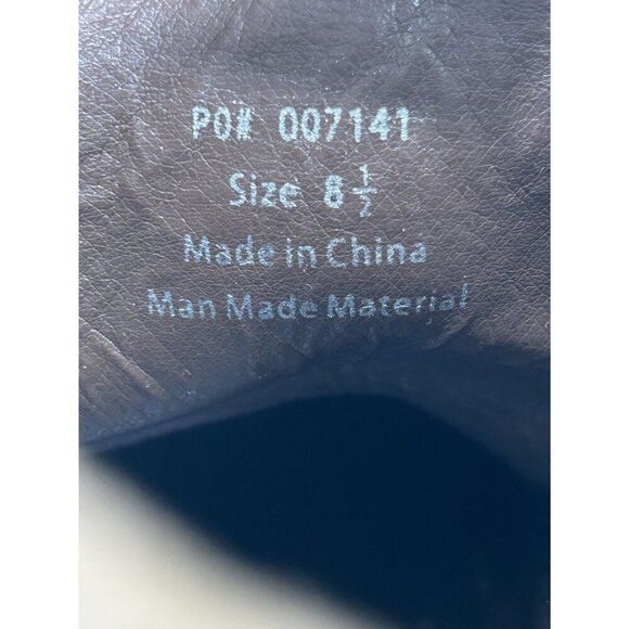 Journee Collection Baylor High Ankle Leather Block Heel Boots Womens Size 8.5 - Picture 6 of 7